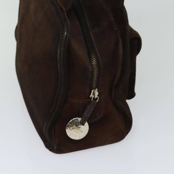 CELINE Hand Bag Suede Brown Auth 80059 - Picture 4 of 16